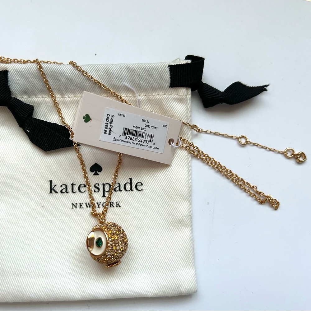 Kate Spade Night Birth Multi stone gold Necklace